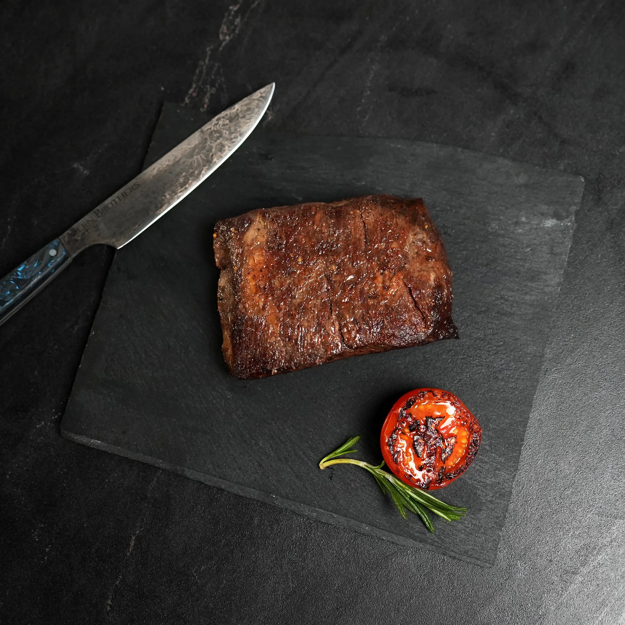 Cooked Spinalis on Slate