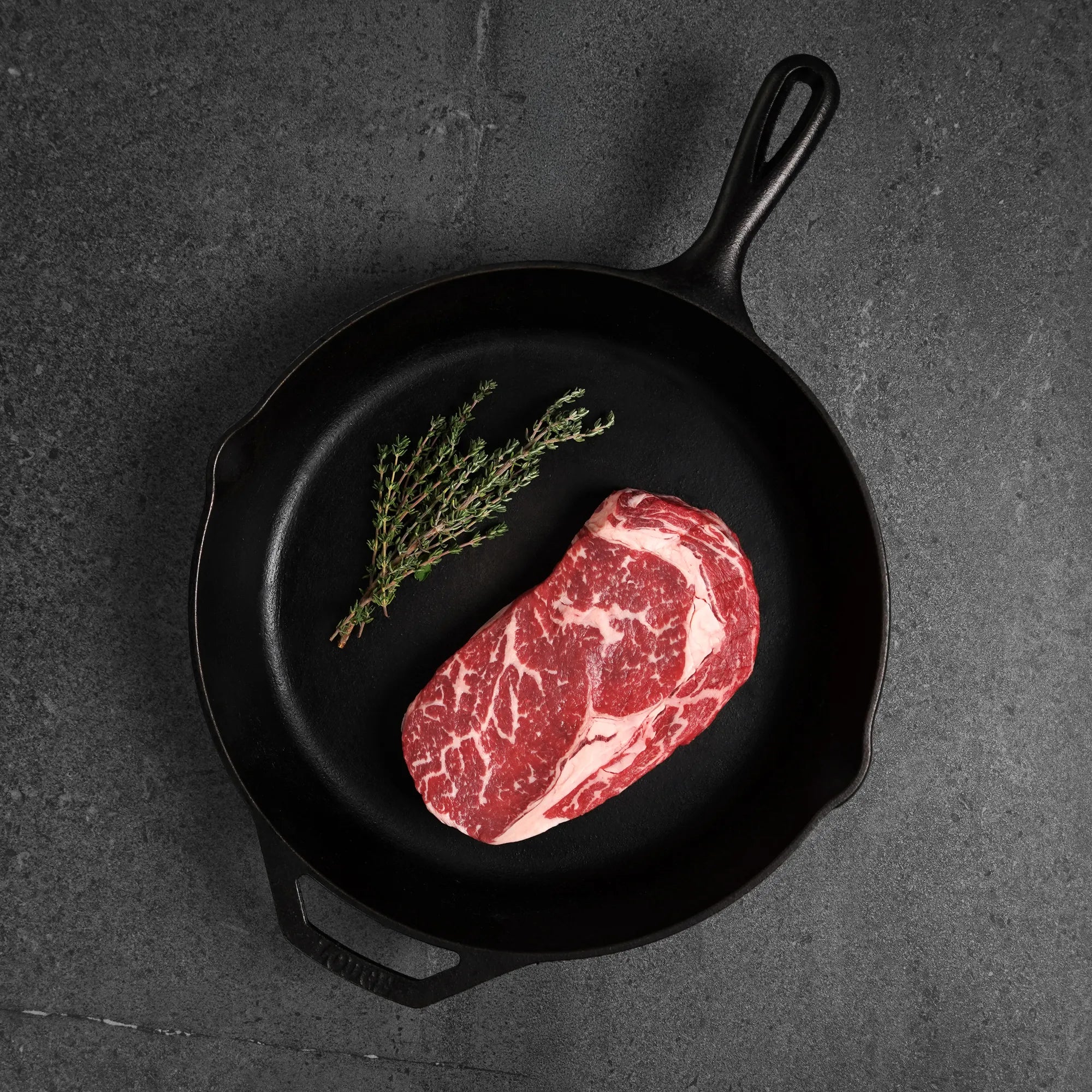 1.5 in Prime Ribeye in Pan